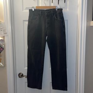 Black Straight leg Rustler Jeans
